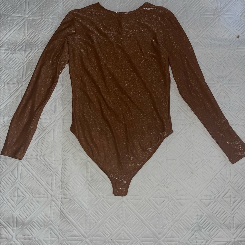 Skims copper shimmer bodysuit